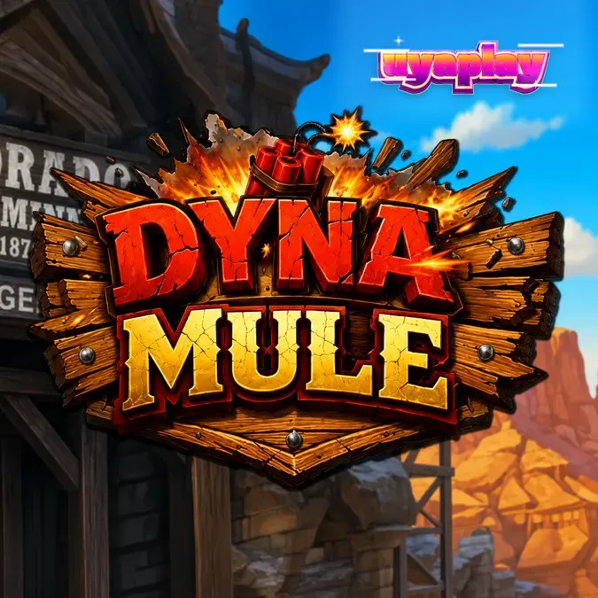Dyna Mule slot game interface na may mining theme